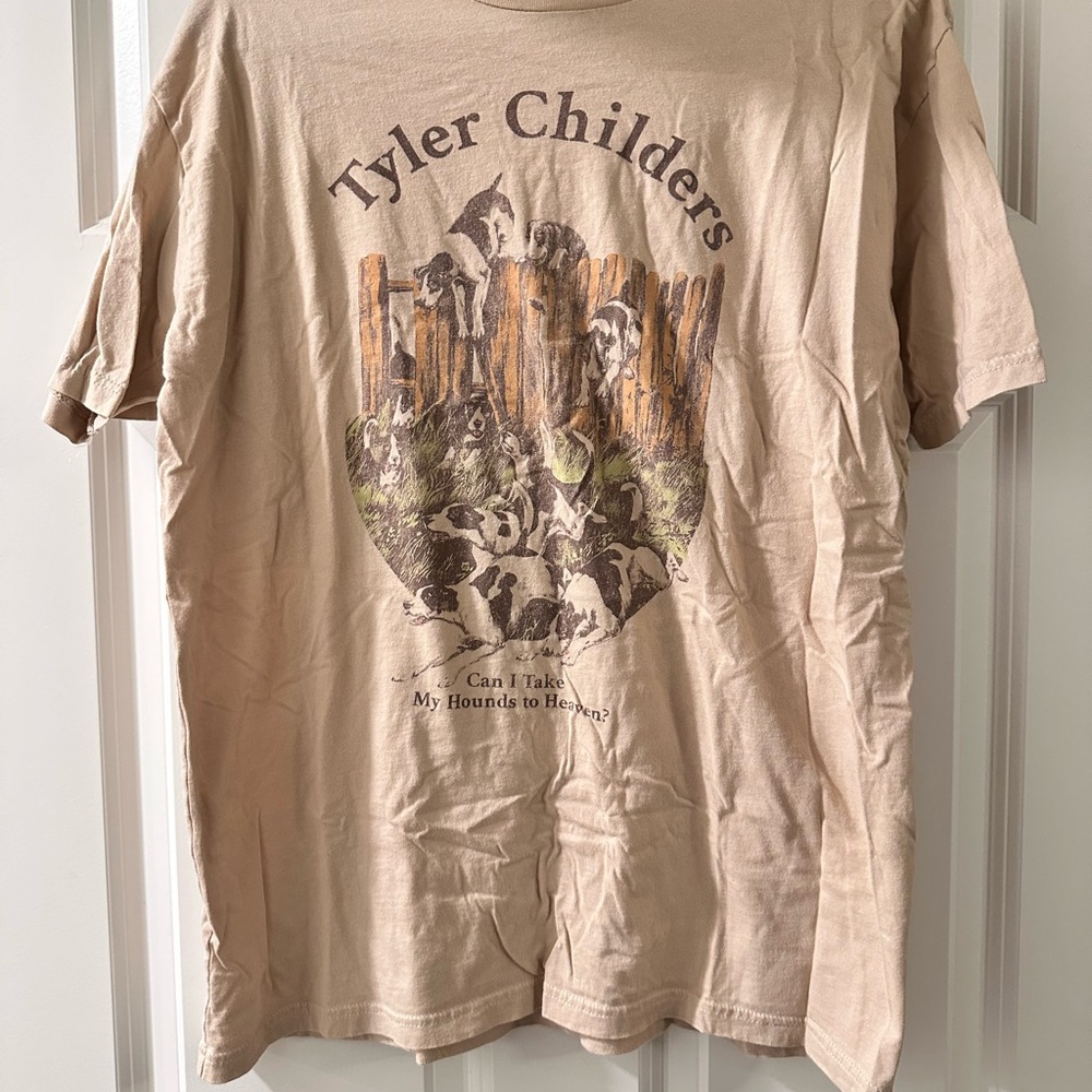 Womens Tan Tyler Childers Graphic T-Shirt